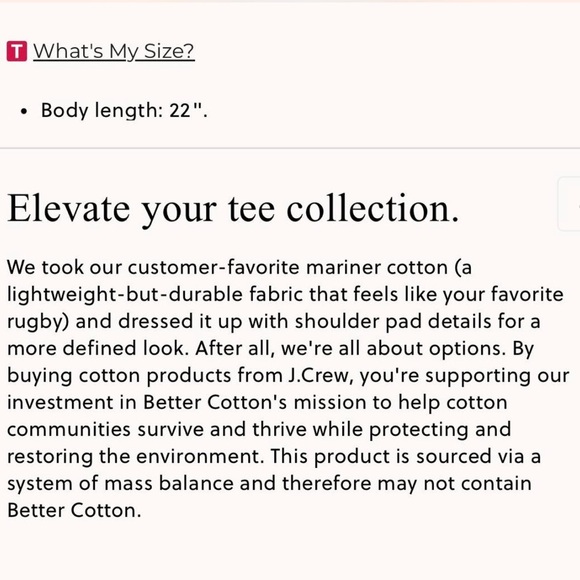 J. Crew Structured Muscle T-Shirt in Mariner Cotton, Size Small, BY399 $49.50 - Picture 6 of 6